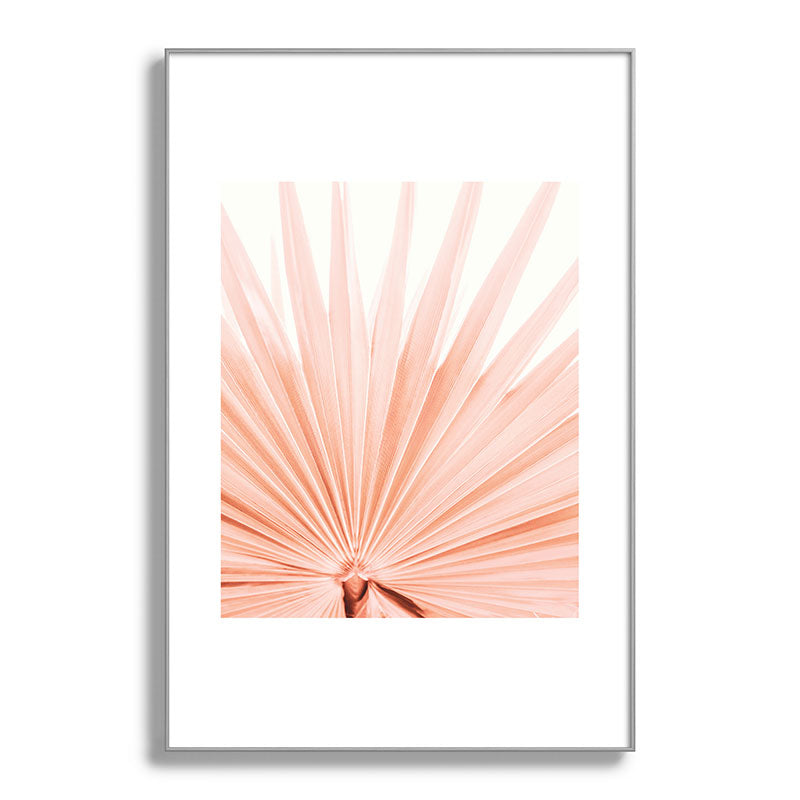 Blush Pink Fan Palm Framed Art Print Gallery Image 100
