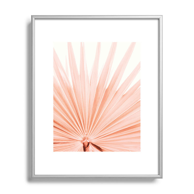 Blush Pink Fan Palm Framed Art Print Gallery Image 96