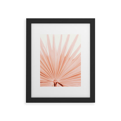 Blush Pink Fan Palm Framed Art Print Gallery Image 32