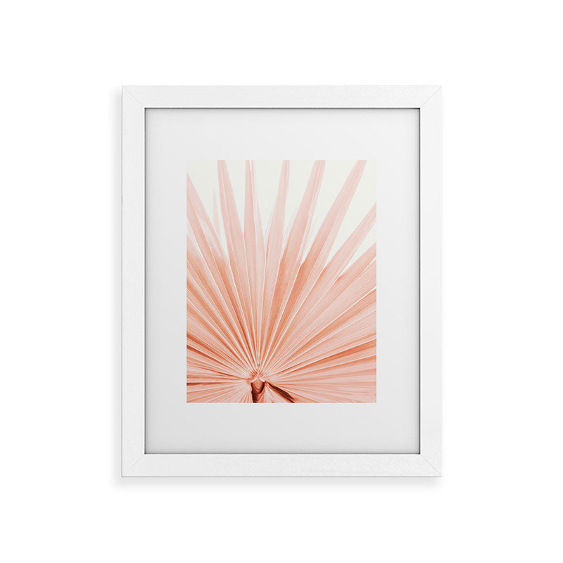 Blush Pink Fan Palm Framed Art Print Gallery Image 53