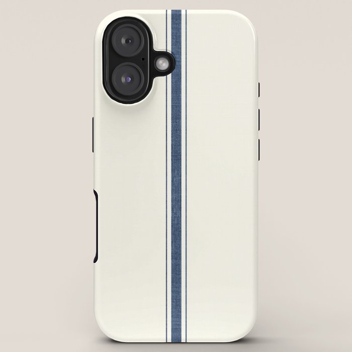 Farmhouse Stripe in Navy Blue iPhone Case Gallery Image 5