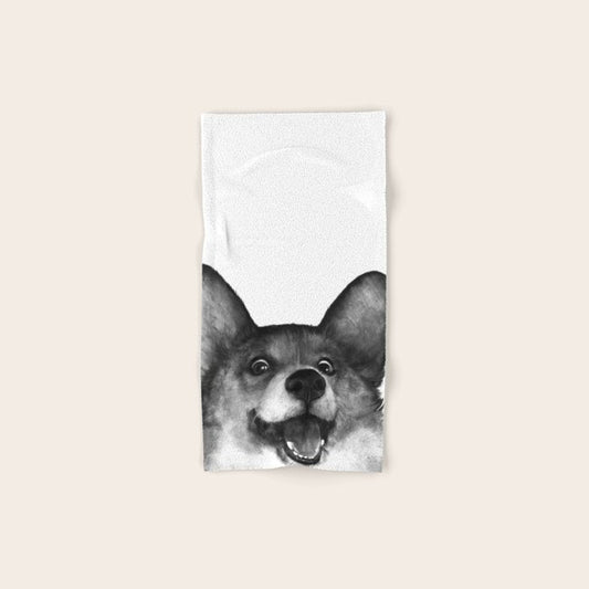 Corgi Hand & Bath Towel Gallery Image 1