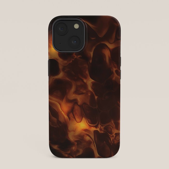 Dark Coffee Tortoiseshell Turtle Pattern iPhone Case Gallery Image 33
