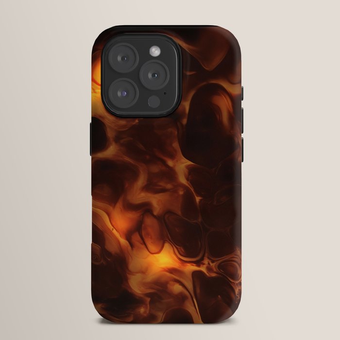 Dark Coffee Tortoiseshell Turtle Pattern iPhone Case Gallery Image 15