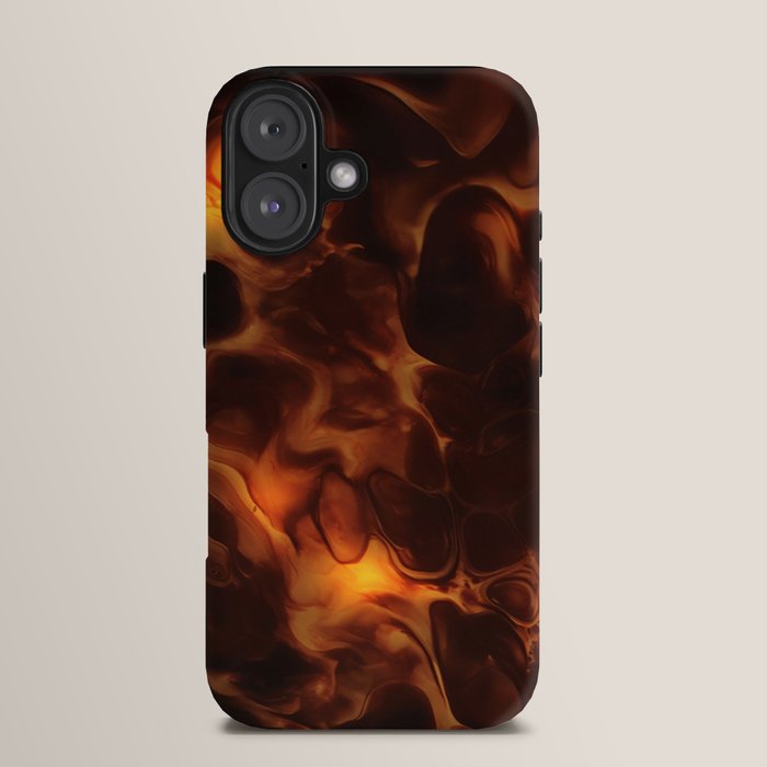 Dark Coffee Tortoiseshell Turtle Pattern iPhone Case Gallery Image 13
