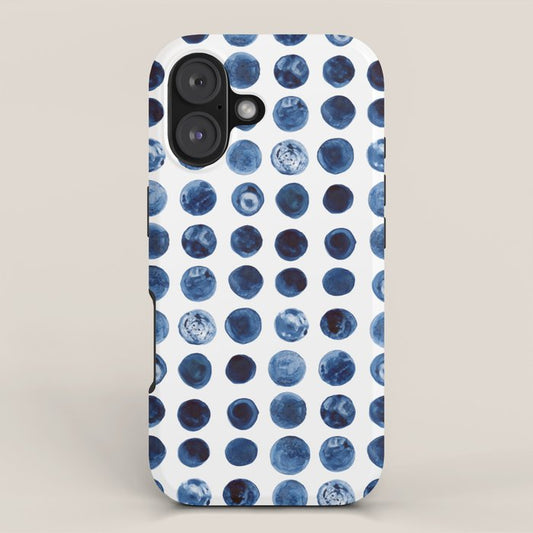 Blueberries | Watercolour Pattern iPhone Case Gallery Image 1