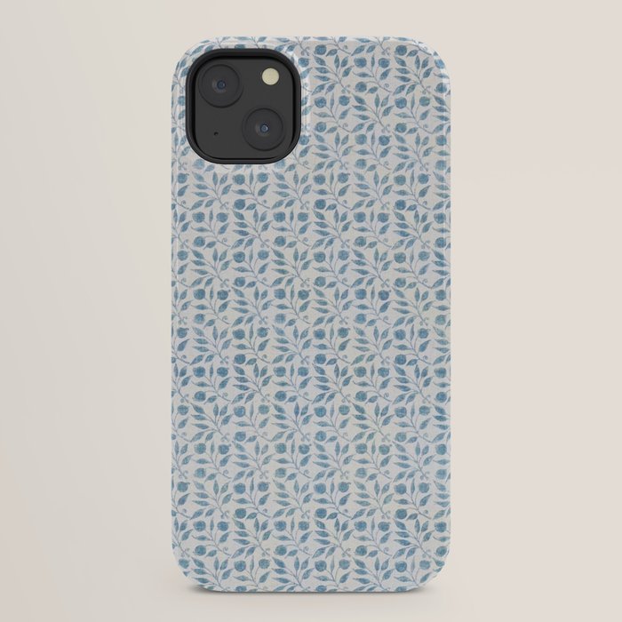 William Morris Vintage Rosehip Mineral Blue iPhone Case Gallery Image 22