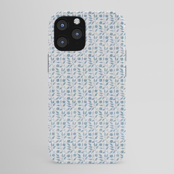 William Morris Vintage Rosehip Mineral Blue iPhone Case Gallery Image 43