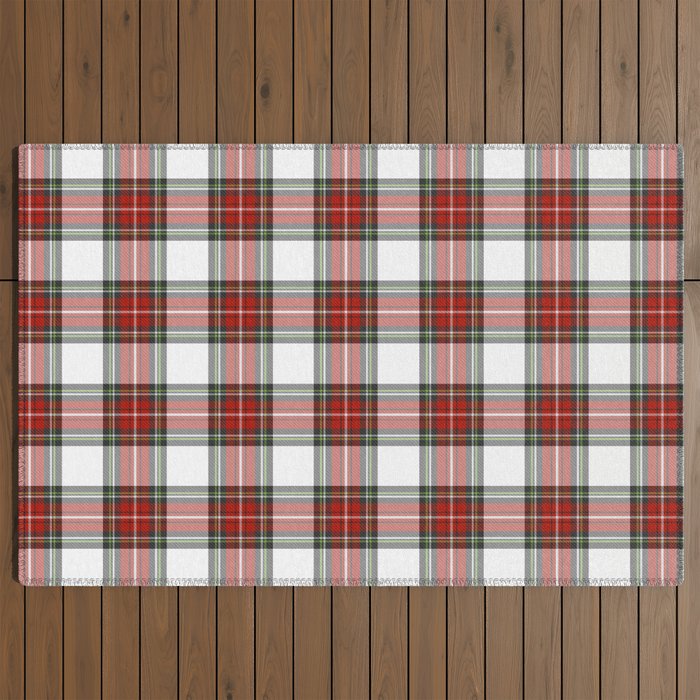 Christmas Tartan Plaid Outdoor Rug Gallery Image 2