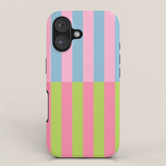 Vibrant color block pattern iPhone Case Gallery Image 1