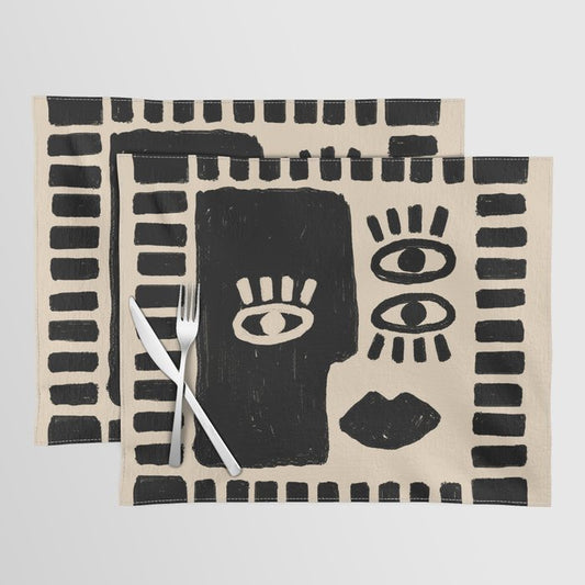 Artsy Face Placemat Gallery Image 2