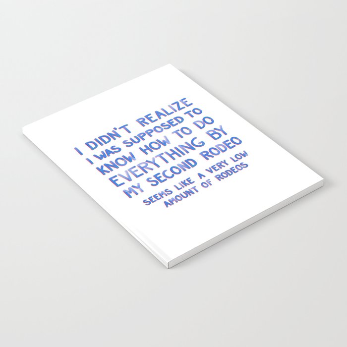 This Is My Second Rodeo Notebook Gallery Image 1