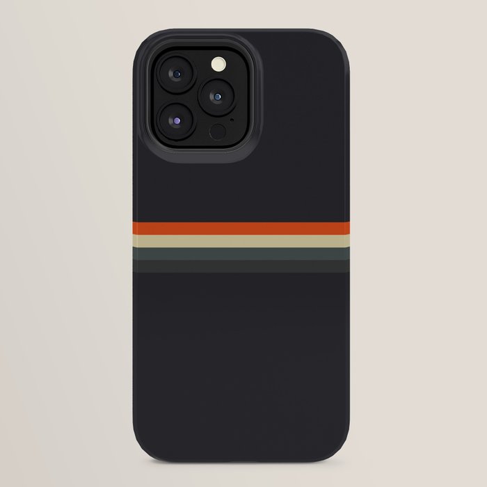 Fujitaka - Classic Dark Retro Stripes iPhone Case Gallery Image 32