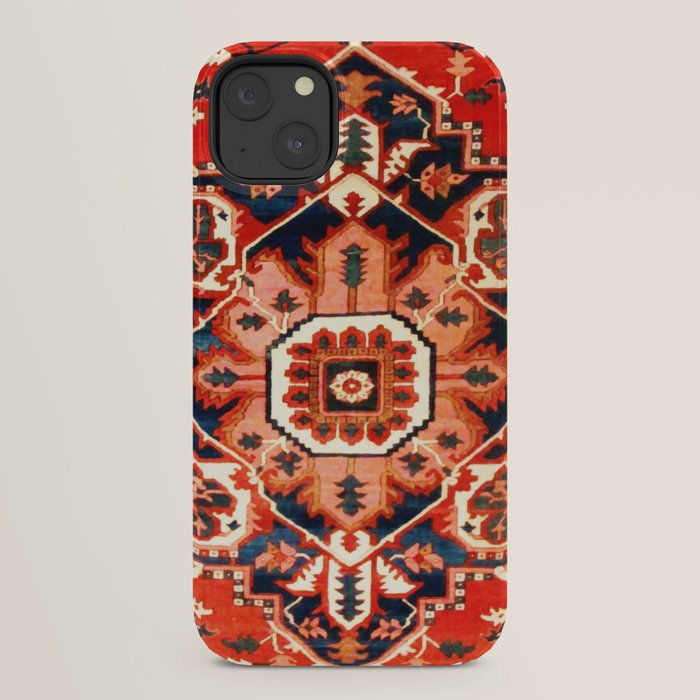 Heriz Serapi Azerbaijan Antique Persian Rug Print iPhone Case Gallery Image 22