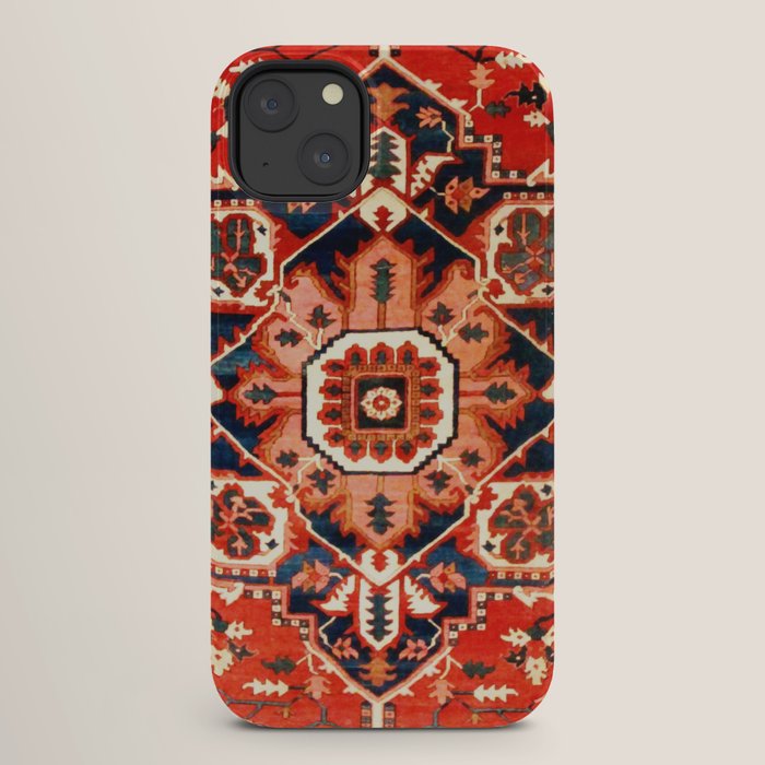 Heriz Serapi Azerbaijan Antique Persian Rug Print iPhone Case Gallery Image 26
