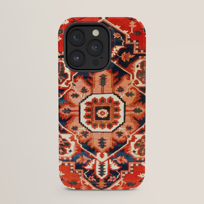 Heriz Serapi Azerbaijan Antique Persian Rug Print iPhone Case Gallery Image 31