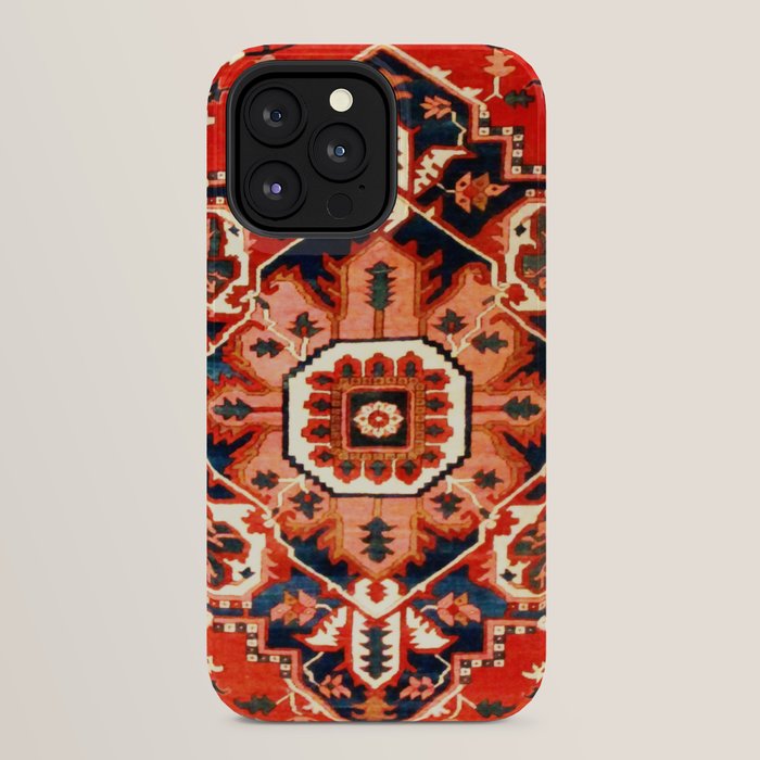Heriz Serapi Azerbaijan Antique Persian Rug Print iPhone Case Gallery Image 24