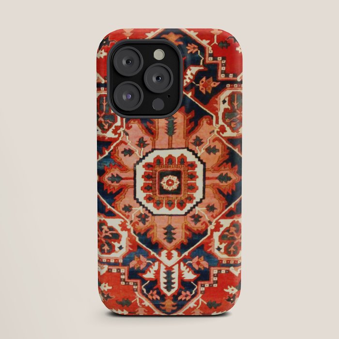 Heriz Serapi Azerbaijan Antique Persian Rug Print iPhone Case Gallery Image 19