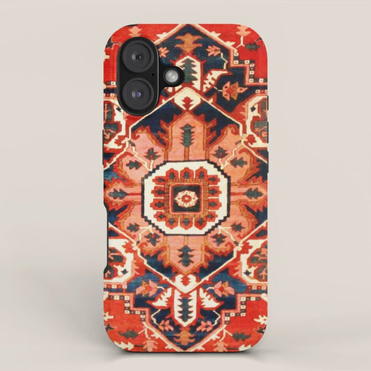 Heriz Serapi Azerbaijan Antique Persian Rug Print iPhone Case Gallery Image 1