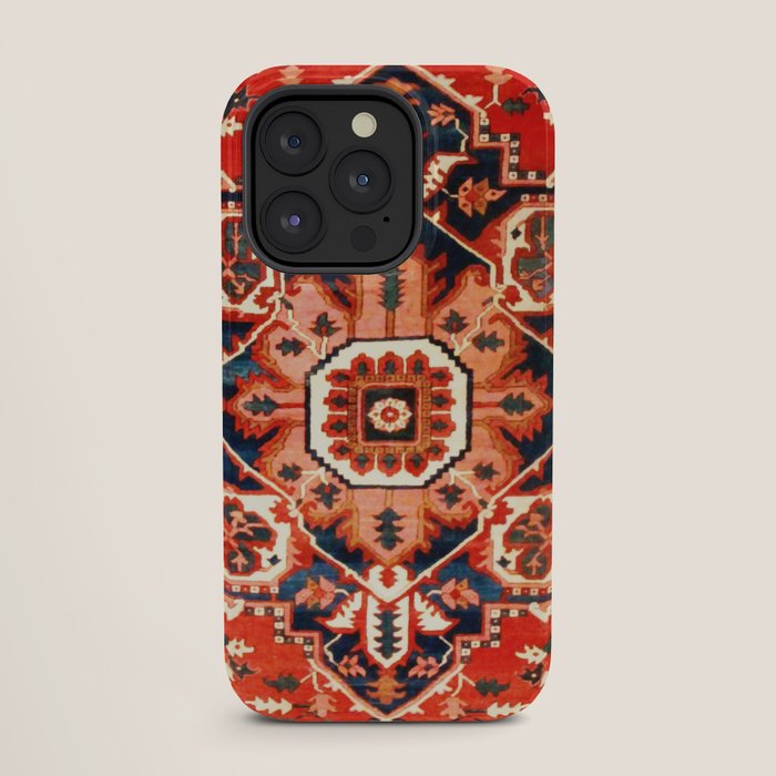 Heriz Serapi Azerbaijan Antique Persian Rug Print iPhone Case Gallery Image 27