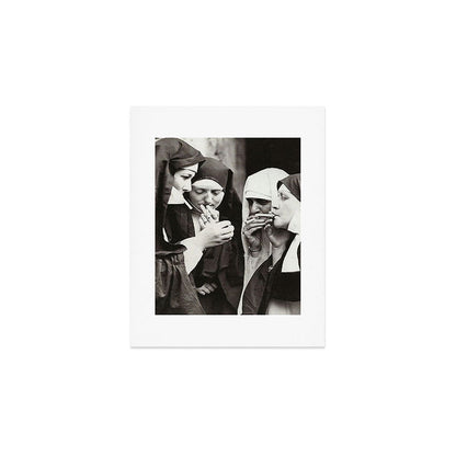 Nuns Smoking Art Print Gallery Image 1