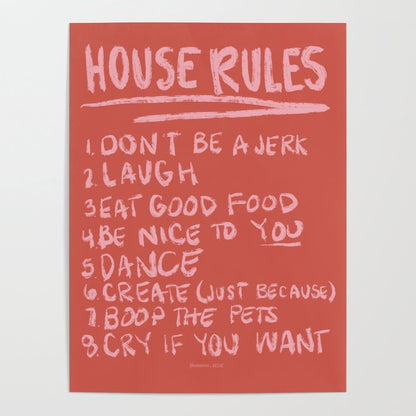 House Rules Art Print Poster Gallery Image 1