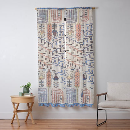 Floral Garden Persian Rug Print Window Curtain Gallery Image 9