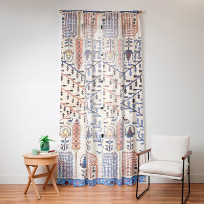 Floral Garden Persian Rug Print Window Curtain Gallery Image 12