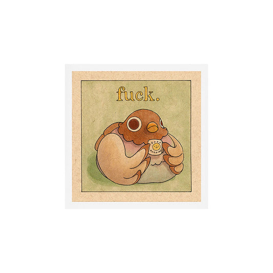 'Fuck' Pigeon 06 Art Print Gallery Image 1