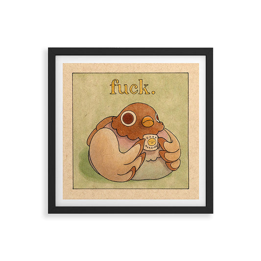 'Fuck' Pigeon 06 Framed Art Print Gallery Image 2