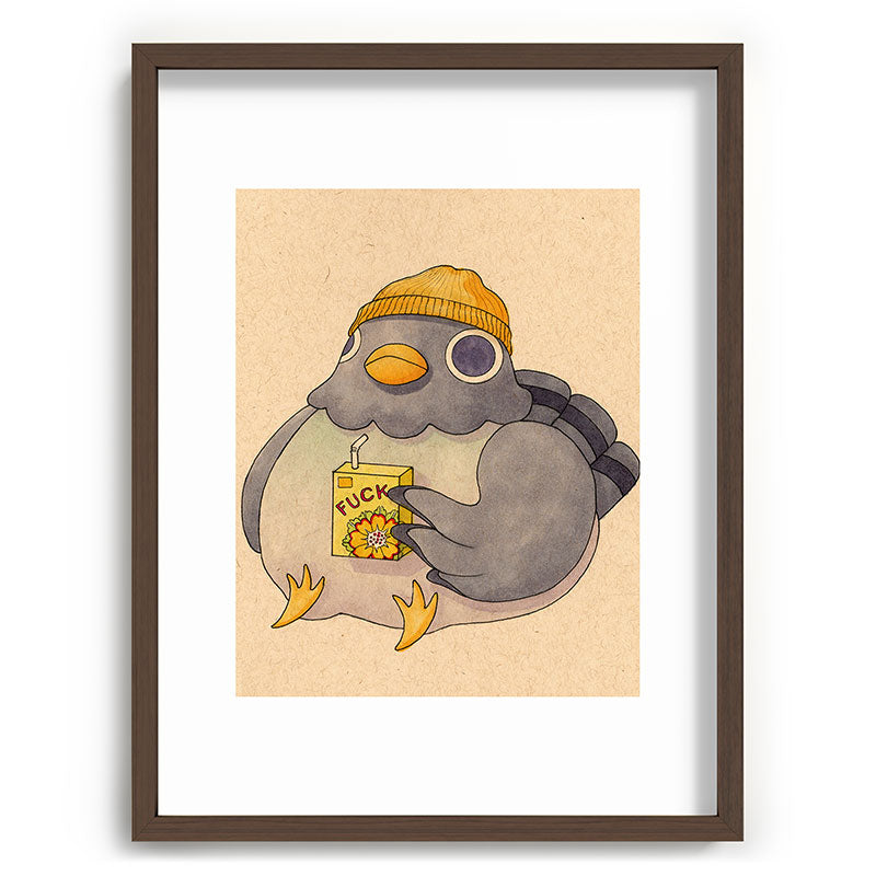 'Fuck' Pigeon 07 Framed Art Print Gallery Image 92