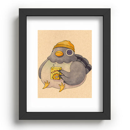 'Fuck' Pigeon 07 Framed Art Print Gallery Image 80