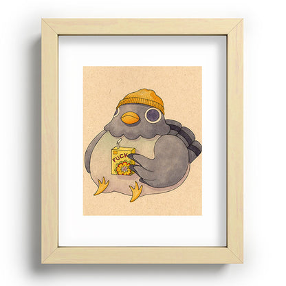 'Fuck' Pigeon 07 Framed Art Print Gallery Image 96