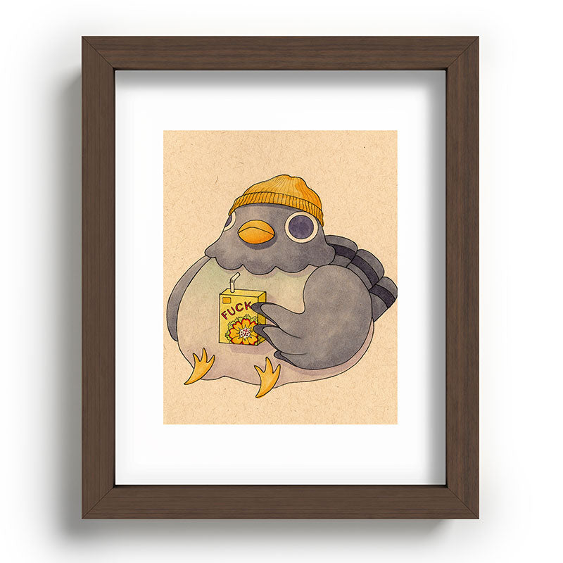 'Fuck' Pigeon 07 Framed Art Print Gallery Image 88