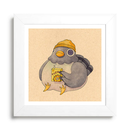 'Fuck' Pigeon 07 Framed Art Print Gallery Image 79