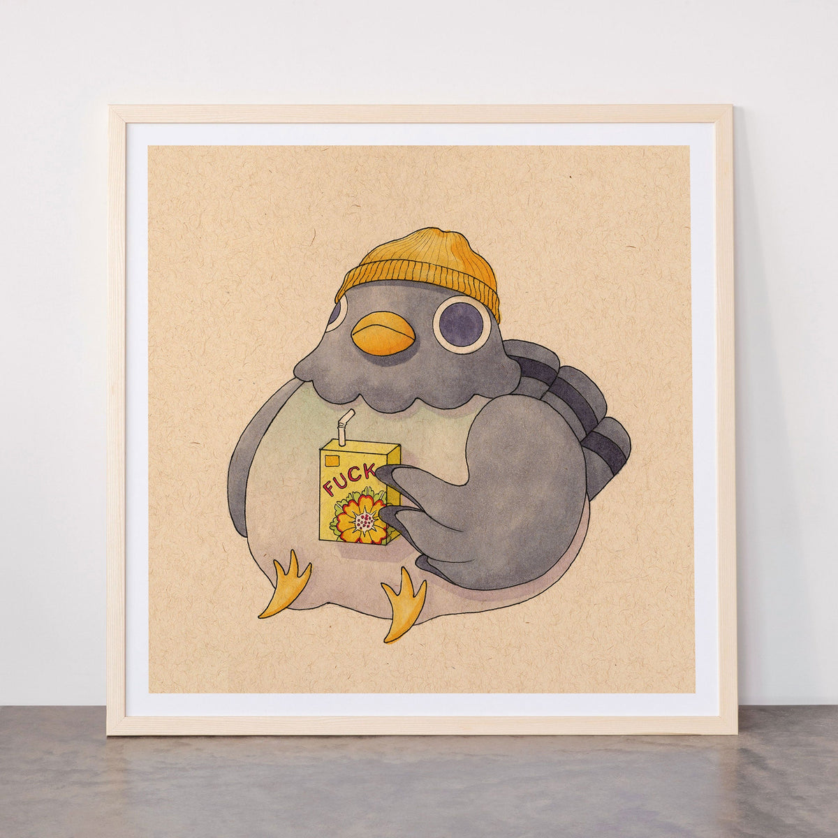 'Fuck' Pigeon 07 Framed Art Print Gallery Image 77