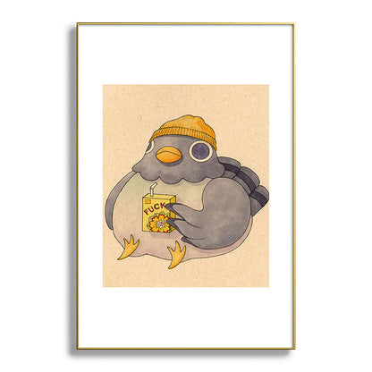 'Fuck' Pigeon 07 Framed Art Print Gallery Image 127