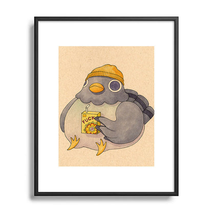 'Fuck' Pigeon 07 Framed Art Print Gallery Image 112
