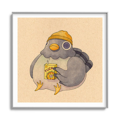 'Fuck' Pigeon 07 Framed Art Print Gallery Image 141