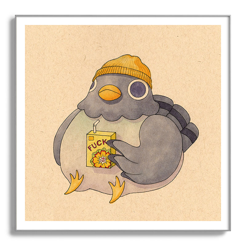 'Fuck' Pigeon 07 Framed Art Print Gallery Image 142