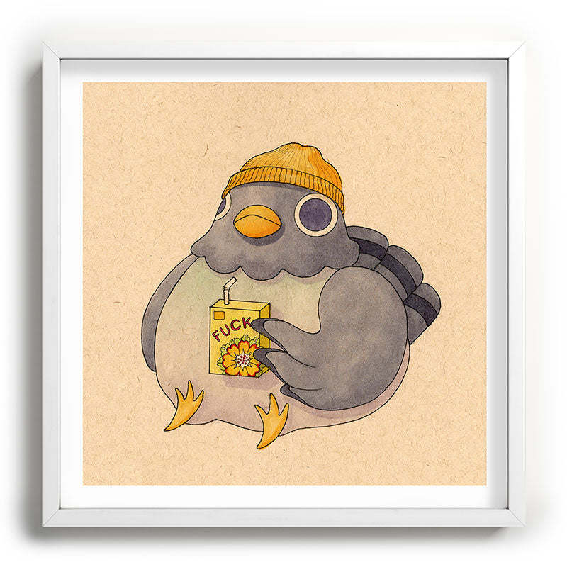 'Fuck' Pigeon 07 Framed Art Print Gallery Image 118