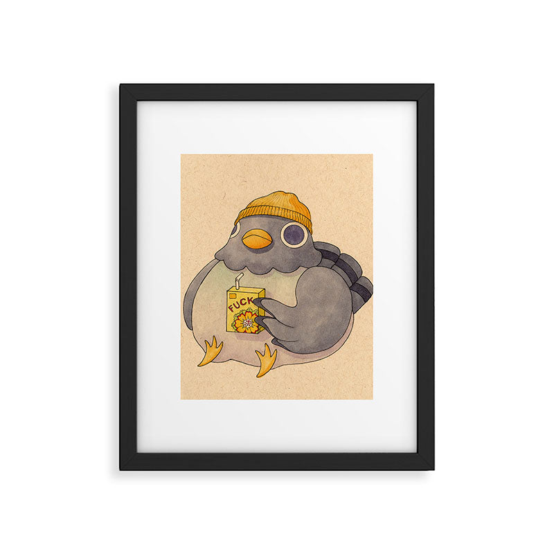 'Fuck' Pigeon 07 Framed Art Print Gallery Image 6