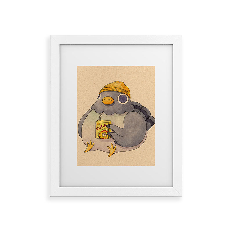 'Fuck' Pigeon 07 Framed Art Print Gallery Image 74