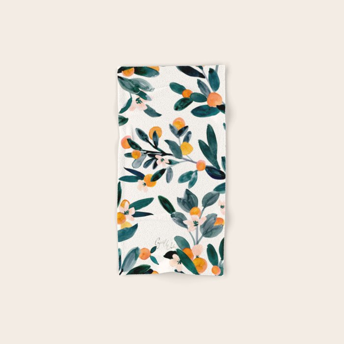 Clementine Sprigs Bath Towel Gallery Image 1