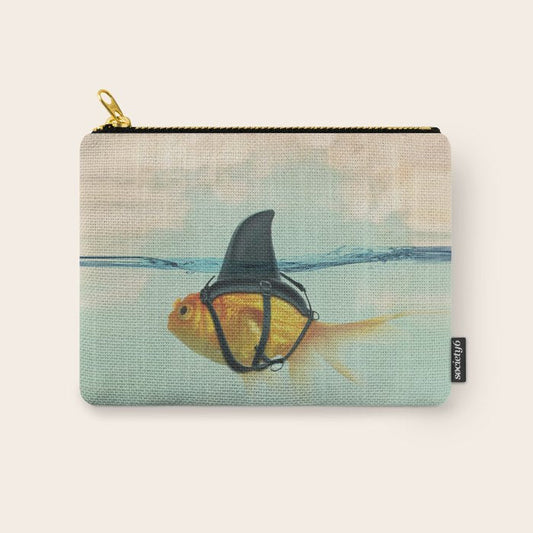 Brilliant DISGUISE - Goldfish with a Shark Fin Carry All Pouch Gallery Image 1
