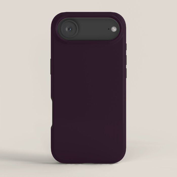 Simply Deep Eggplant Purple iPhone Case Gallery Image 2