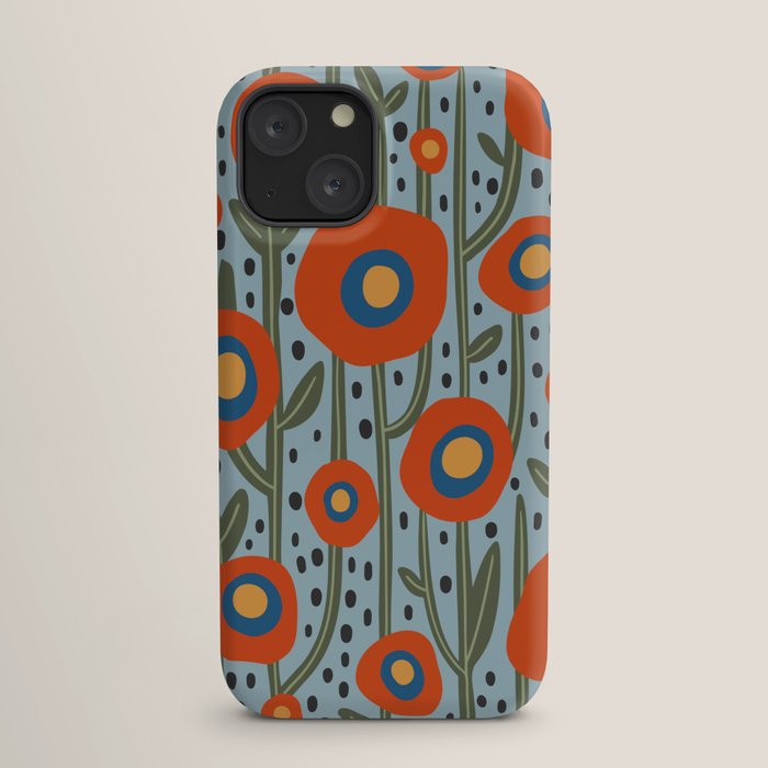 Flower Market Amsterdam, Modern Retro Flower Print iPhone Case Gallery Image 17