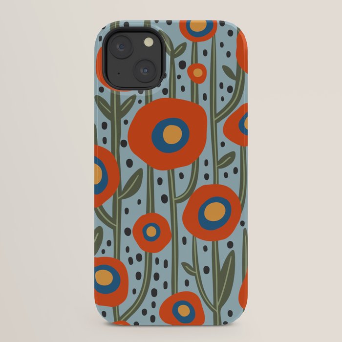 Flower Market Amsterdam, Modern Retro Flower Print iPhone Case Gallery Image 30