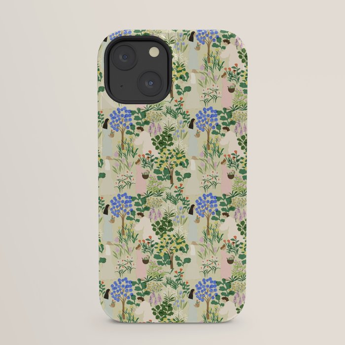 Ladies working in the garden (BEIGE) iPhone Case Gallery Image 21