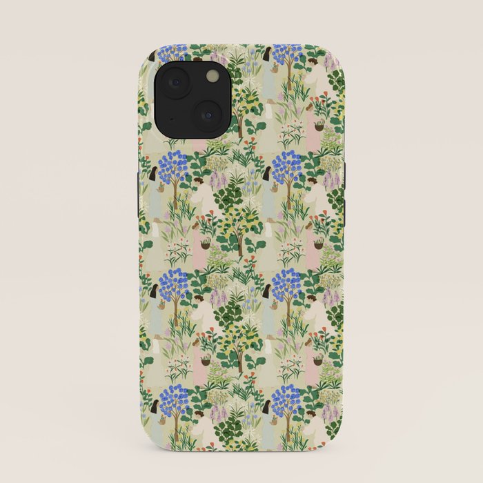 Ladies working in the garden (BEIGE) iPhone Case Gallery Image 37